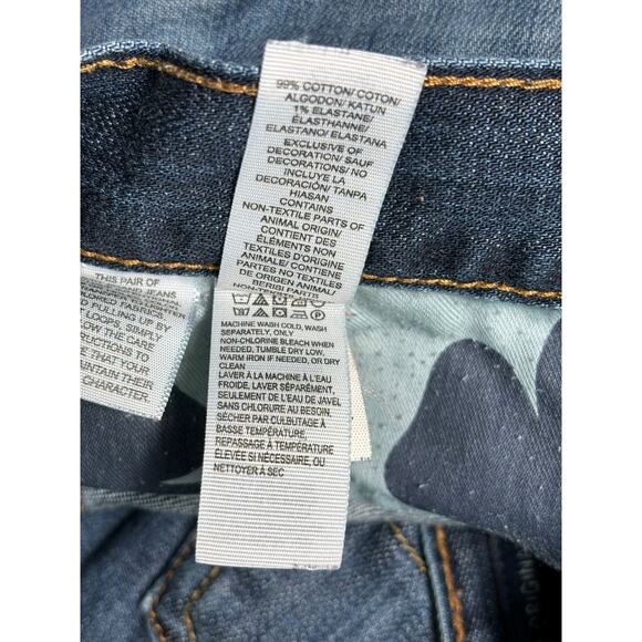 Lucky Brand 221 Straight Jeans Mens Size 40x32 Blue Denim Stretch Mid Rise - Picture 6 of 9